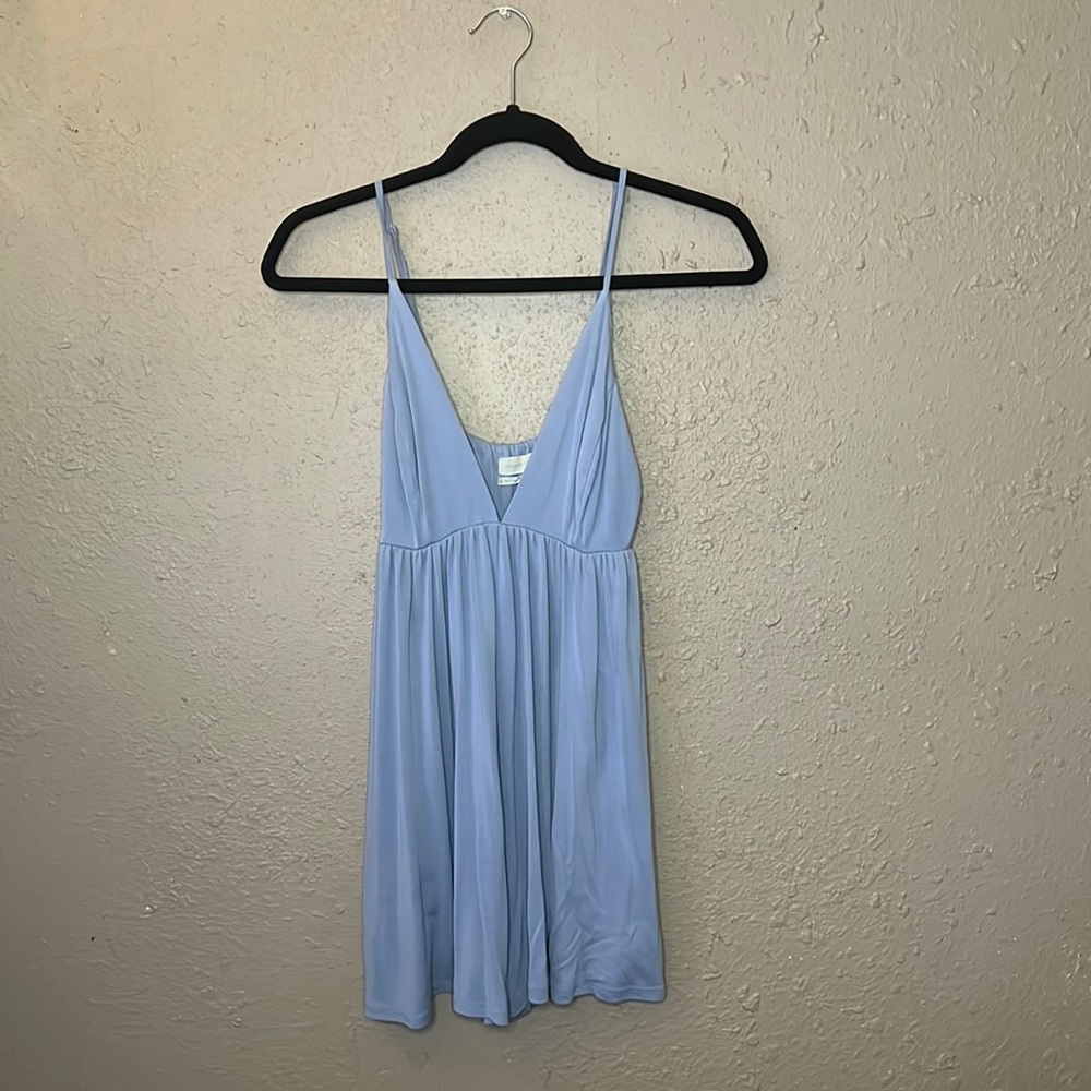 Blue romper from urban outfitters